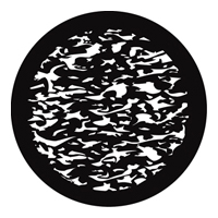 GAM:250-G866 -- G866 Ripples 2 Steel Metal Gobo, Size: Specify