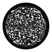 GAM:250-G867 -- G867 Ripples 3 Steel Metal Gobo, Size: Specify