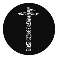 GAM:250-G894 -- G894 Totem Pole Steel Metal Gobo, Size: Specify