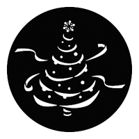 GAM:250-G913 -- G913 Holiday Tree Steel Metal Gobo, Size: Specify